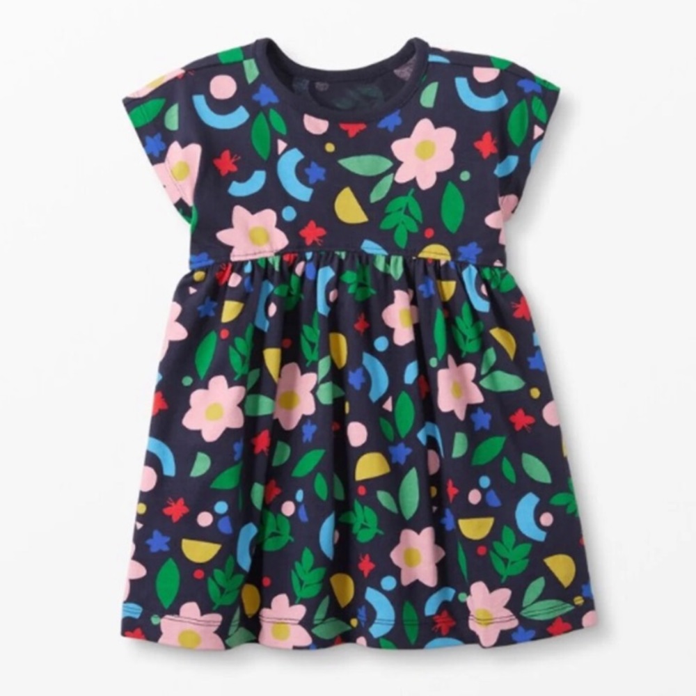 Hanna Andersson Navy Floral Play Dress